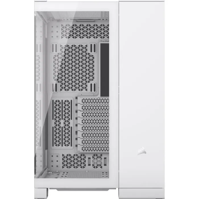 Corsair Caja PC 6500X Cámara Media Torre Doble Cámara Vidrio Templado Blanco COR0840006664703