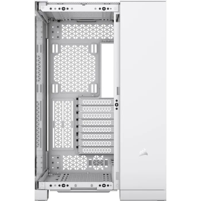 Corsair Caja PC 6500X Cámara Media Torre Doble Cámara Vidrio Templado Blanco COR0840006664703