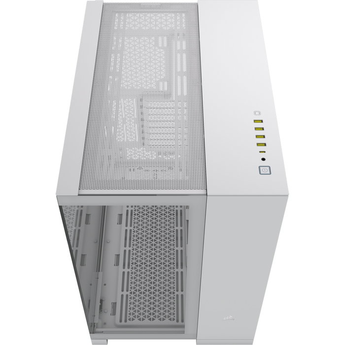 Corsair 6500X Caja de PC de Doble Cámara con Vidrio Templado, Blanco
