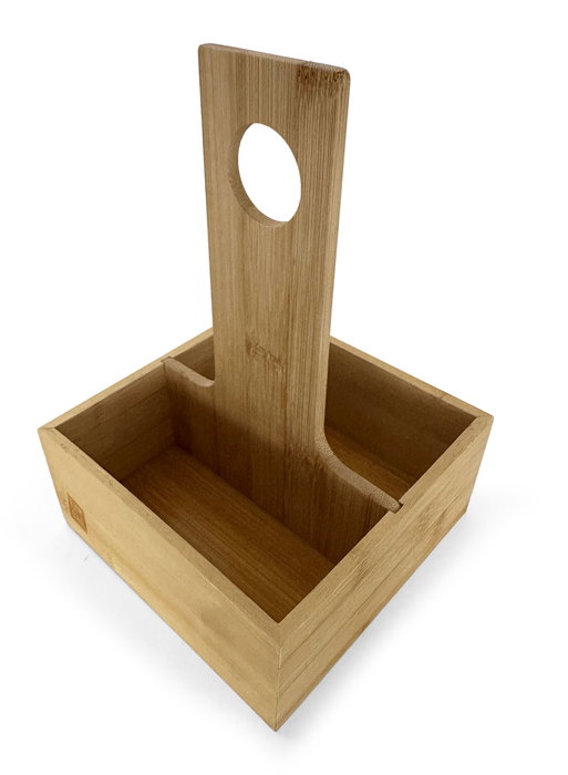 Inde Organizador Bambú para Salsas y Especias My Bar, 15 cm Largo x 15.1 cm Ancho x 21.9 cm Alto (12 Unidades)