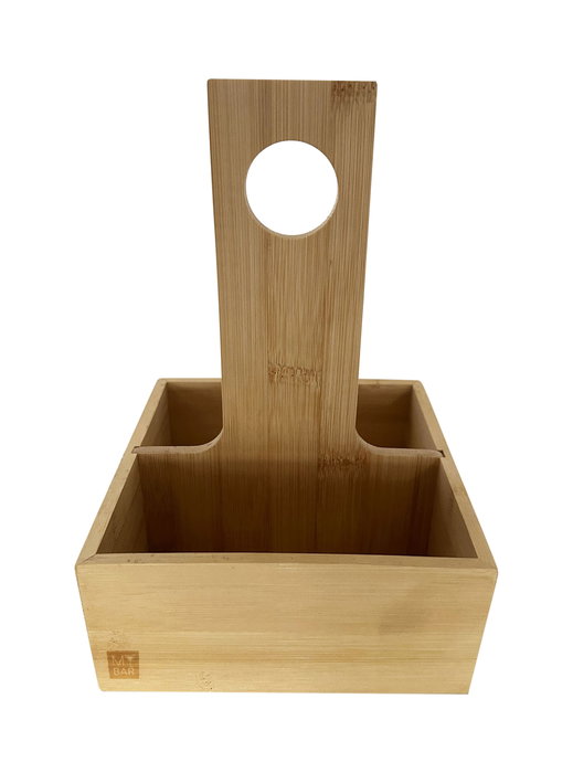 Inde Organizador Bambú para Salsas y Especias My Bar, 15 cm Largo x 15.1 cm Ancho x 21.9 cm Alto (12 Unidades)