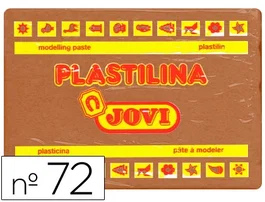 Jovi Plastilina 72 Marron Unidad Tamaño Grande Pasta Vegetal Coloreada Muy Moldeable +350g