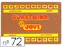 Jovi Plastilina 72 Marron Unidad Tamaño Grande Pasta Vegetal Coloreada Muy Moldeable +350g