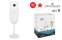 Bohemia Set 6 Copas Cava Cristal 220 cc Colección Lara (4 Cajas)