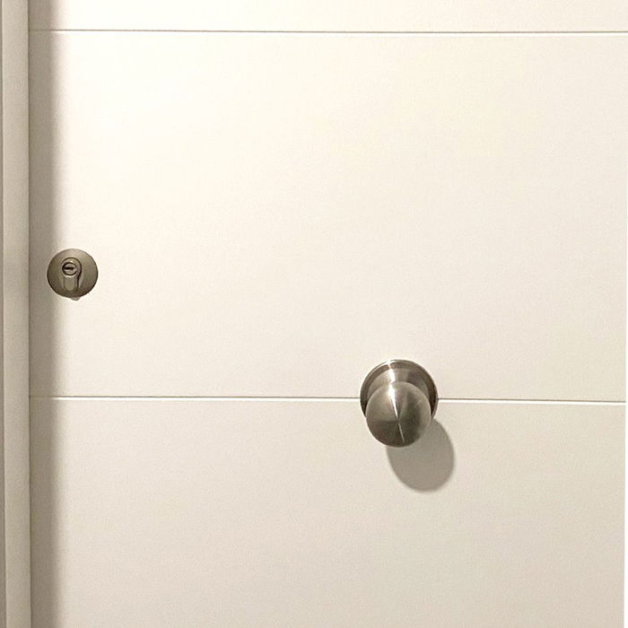 Micel PP01 Pomo Puerta Aros Latón Pulido Ø 70 mm Blíster