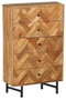 DKD Home Decor Chifonier Espiga de Acacia y Metal Marrón Claro