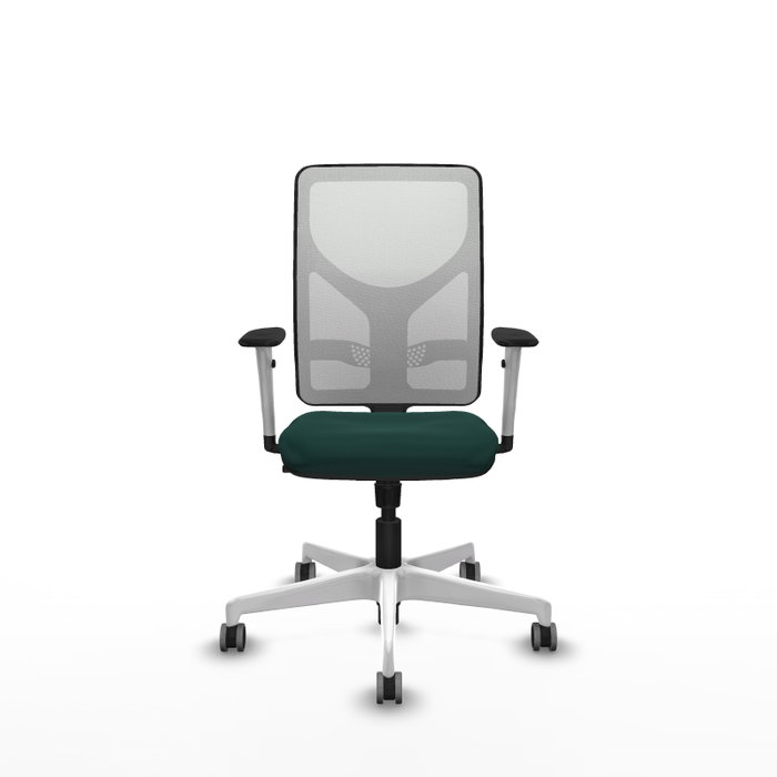 PIQUERAS Y CRESPO Silla de oficina Motilla con mecanismo Sincro, Verde botella y Blanco PIQUERAS Y CRESPO Silla de oficina Motilla con mecanismo Sincro, Verde botella y Blanco