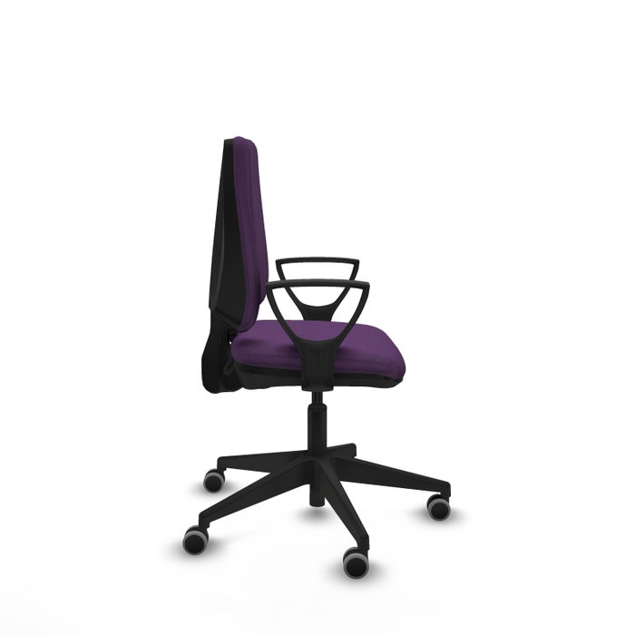 PIQUERAS Y CRESPO Silla de oficina Elche Morada con Brazos Fijos PIQUERAS Y CRESPO Silla de oficina Elche Morada con Brazos Fijos