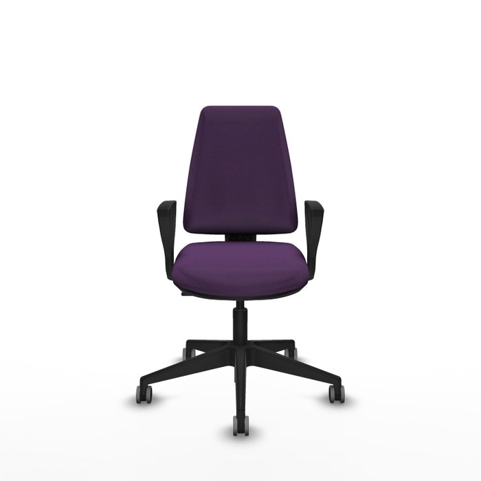 PIQUERAS Y CRESPO Silla de oficina Elche Morada con Brazos Fijos PIQUERAS Y CRESPO Silla de oficina Elche Morada con Brazos Fijos