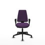 PIQUERAS Y CRESPO Silla de oficina Elche Morada con Brazos Fijos
