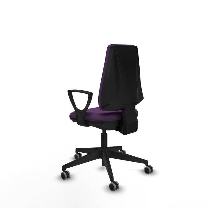 PIQUERAS Y CRESPO Silla de oficina Elche Morada con Brazos Fijos PIQUERAS Y CRESPO Silla de oficina Elche Morada con Brazos Fijos