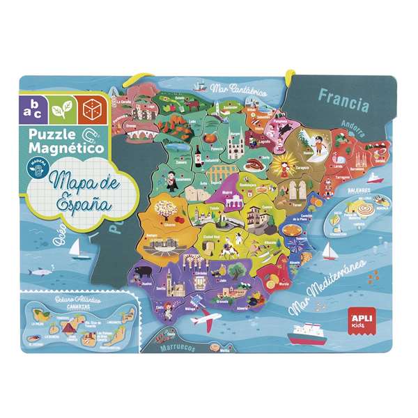Puzle Educativo Magnetico Apli Kids Mapa De España 50 Piezas Puzle Educativo Magnetico Apli Kids Mapa De España 50 Piezas