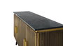 GINER Y COLOMER Aparador 4 Puertas Madera Mango Mármol Bronce 150x40x86 cm