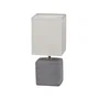 Rabalux Lámpara de Mesa Orlando 4458, Moderna Minimalista Gris Metal Cerámica Textil, 30x13.5cm, 1xE14