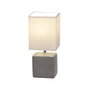 RABALUX Lámpara de Mesa Orlando Gris 30cm 1xE14 IP20 Cerámica y Metal RAB-4458