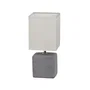 Rabalux Lámpara de Mesa Orlando 4458, Moderna Minimalista Gris Metal Cerámica Textil, 30x13.5cm, 1xE14