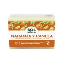SOLNATURAL Jabon En Pastilla De Canela Y Naranja 100Gr