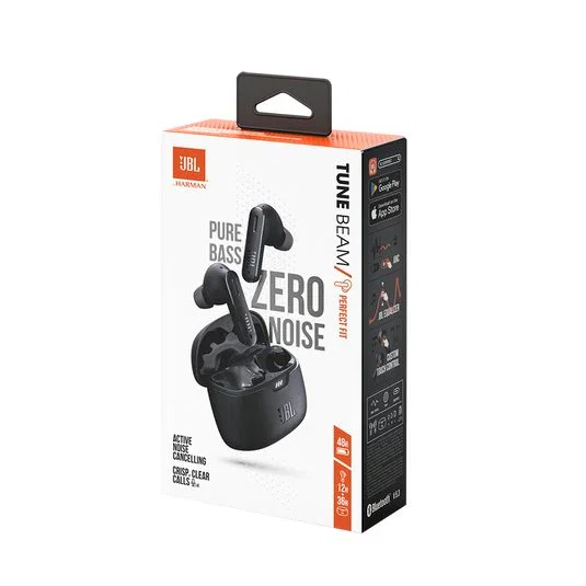 JBL Tune 245 NC Auriculares True Wireless In-Ear con Cancelación Activa de Ruido (ANC), Bluetooth 5.3, 30h de Autonomía, Resistencia IP54, Negro
