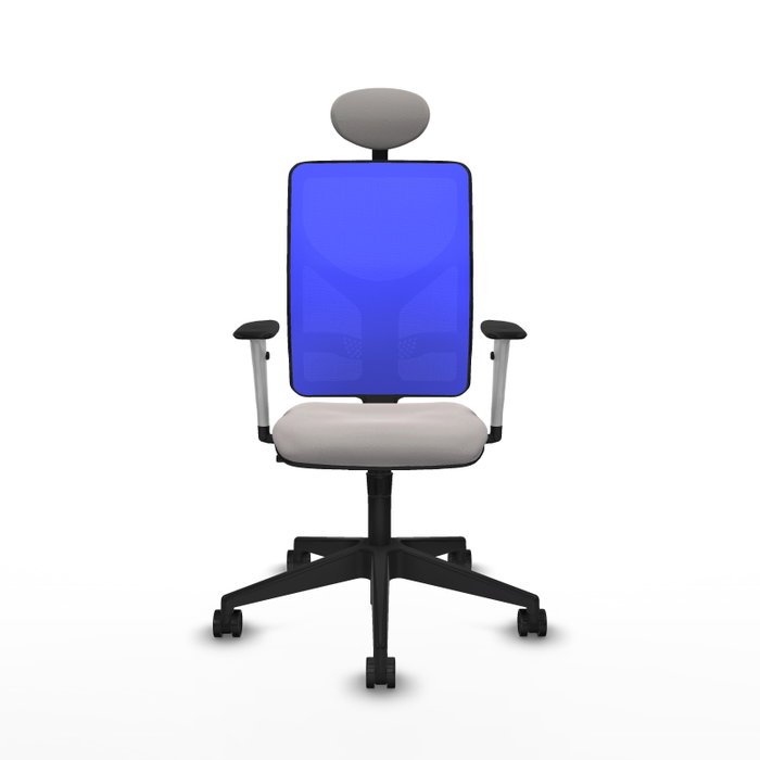 PIQUERAS Y CRESPO Silla de oficina Motilla con mecanismo Sincro, Azul y Blanco PIQUERAS Y CRESPO Silla de oficina Motilla con mecanismo Sincro, Azul y Blanco