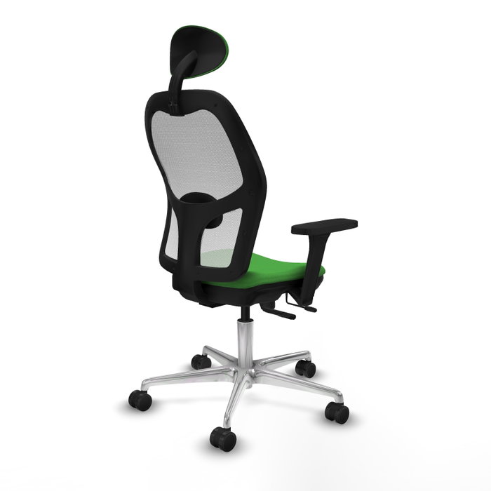PIQUERAS Y CRESPO Silla de oficina Jorquera con mecanismo Sincro/Traslack Verde y Blanco PIQUERAS Y CRESPO Silla de oficina Jorquera con mecanismo Sincro/Traslack Verde y Blanco