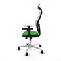 PIQUERAS Y CRESPO Silla de oficina Jorquera con mecanismo Sincro/Traslack Verde y Blanco