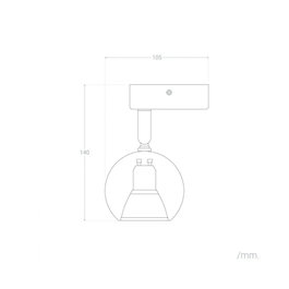 Greenice Aplique Limassol Orientable para GU10