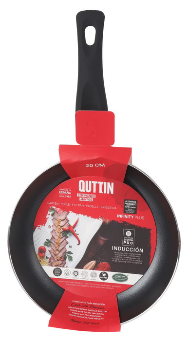 Quttin Sarten 20 cm Roja Soft T.Infinity Collection Antiadherente (6 Unidades)