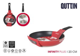 Quttin Sarten 20 cm Roja Soft T.Infinity Collection Antiadherente (6 Unidades)