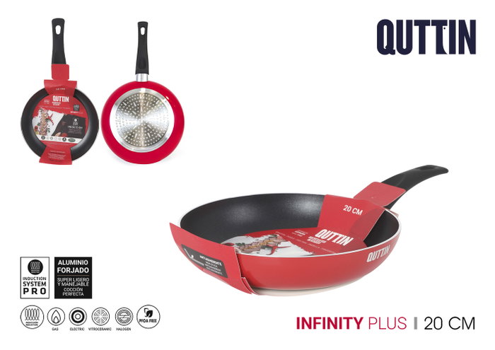 Quttin Sarten 20 cm Roja Soft T.Infinity Collection Antiadherente (6 Unidades) Quttin Sarten 20 cm Roja Soft T.Infinity Collection Antiadherente (6 Unidades)