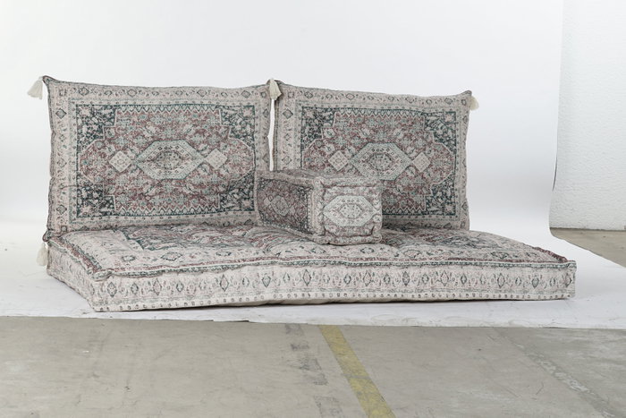 DKD Home Decor Set de 4 Sillones Lahaul Algodón Verde Desgastado DKD Home Decor Set de 4 Sillones Lahaul Algodón Verde Desgastado