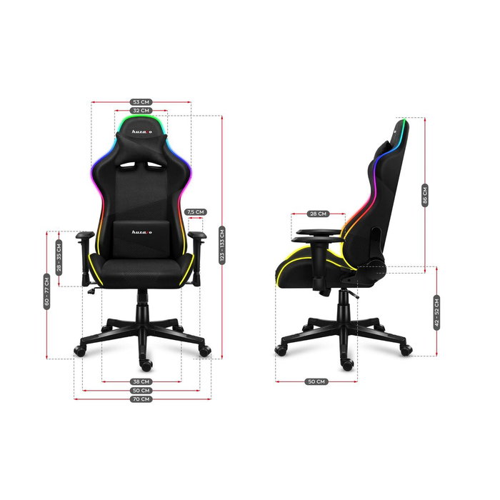 Silla Gaming Huzaro Force 6.2 RGB Blanco Silla Gaming Huzaro Force 6.2 RGB Blanco