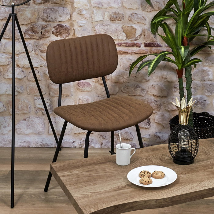 Home Deco Factory Silla Marrón Taylor