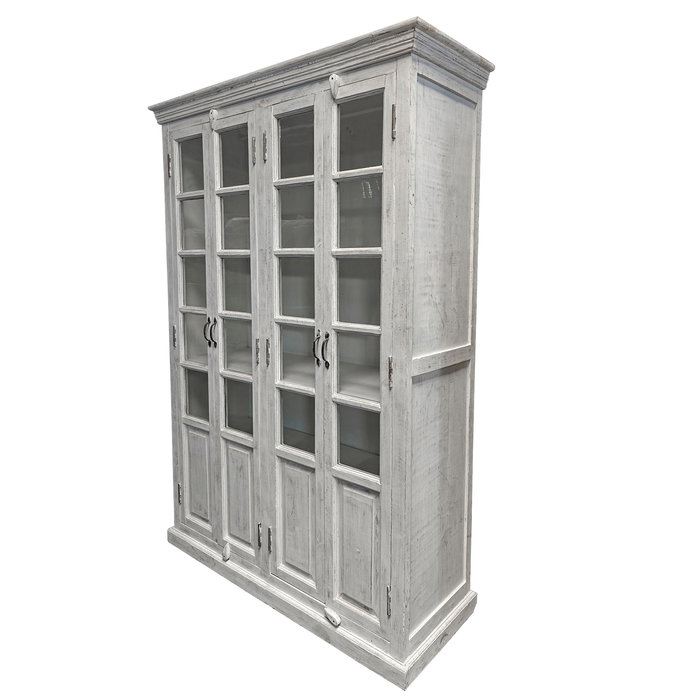 DKD Home Decor Vitrina India 1c25 Blanco 135 x 50 x 210 cm