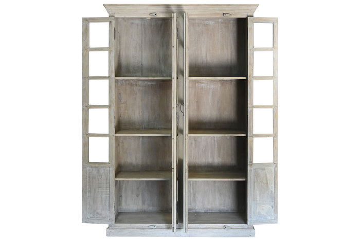 DKD Home Decor Vitrina India 1c25 Blanco 135 x 50 x 210 cm