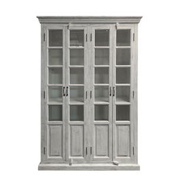 DKD Home Decor Vitrina India 1c25 Blanco 135 x 50 x 210 cm