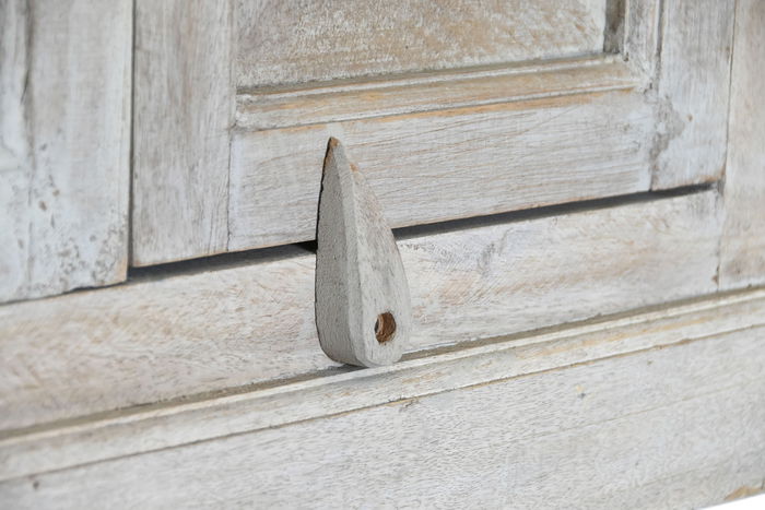 DKD Home Decor Vitrina India 1c25 Blanco 135 x 50 x 210 cm