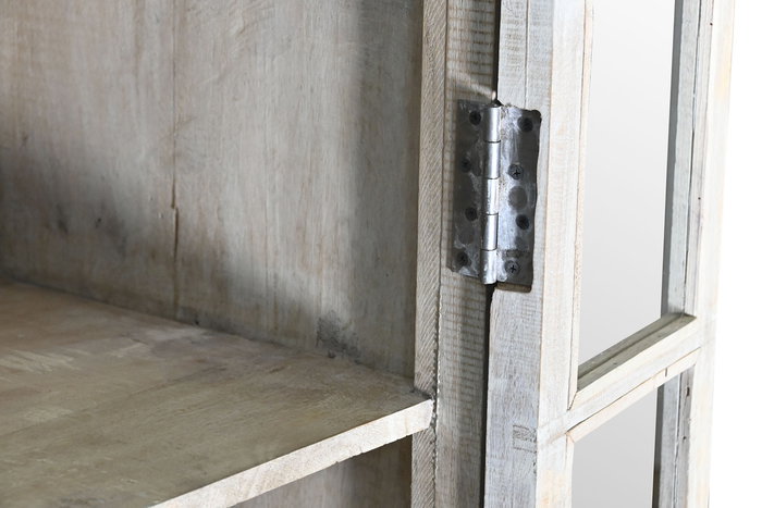 DKD Home Decor Vitrina India 1c25 Blanco 135 x 50 x 210 cm