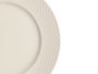 VESSIA Plato de Postre de Porcelana con Relieve de Rombos Blanco 20,5cm