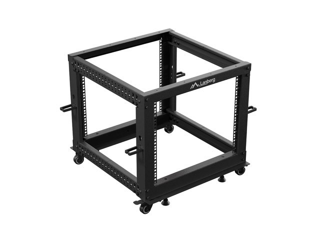 LANBERG Armario Rack Abierto 19 Pulgadas 9U Negro