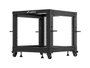 LANBERG Armario Rack Abierto 19 Pulgadas 9U Negro