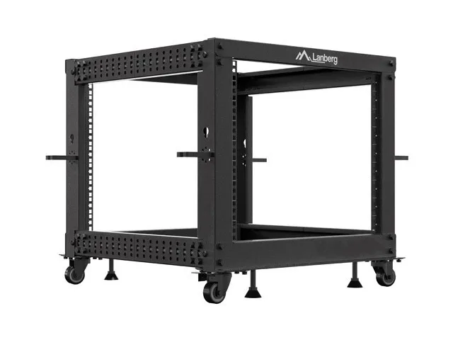 LANBERG Armario Rack Abierto 19 Pulgadas 9U Negro