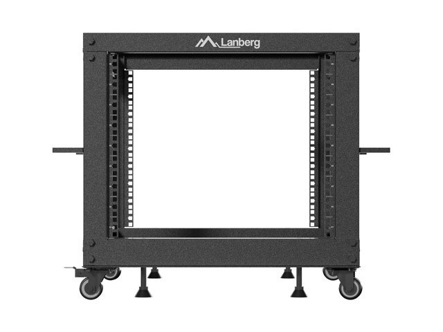 LANBERG Armario Rack Abierto 19 Pulgadas 9U Negro