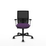 PIQUERAS Y CRESPO Silla de oficina Yunquera con mecanismo Sincro/Traslack, Morado y Negro