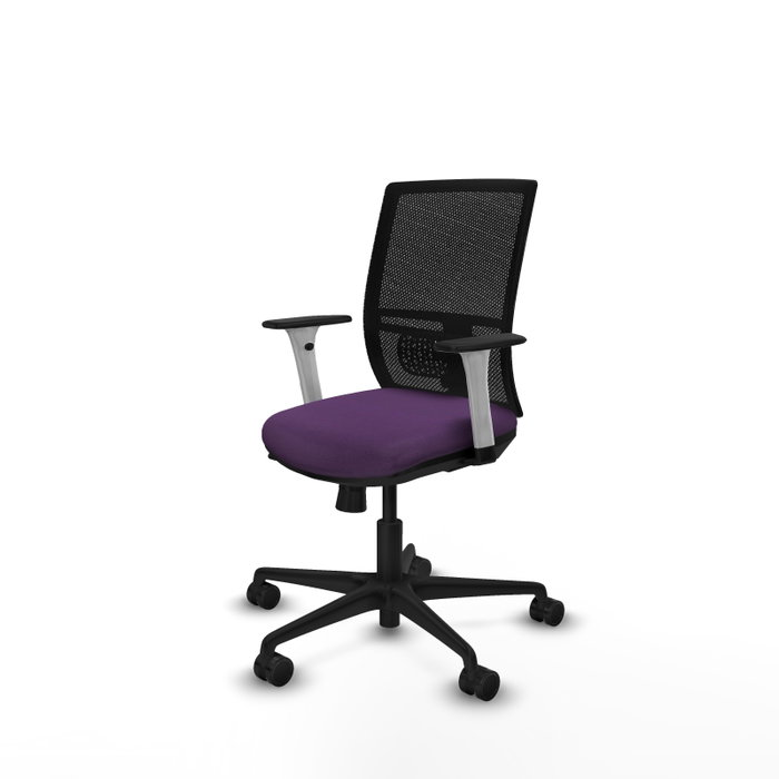PIQUERAS Y CRESPO Silla de oficina Yunquera con mecanismo Sincro/Traslack, Morado y Negro PIQUERAS Y CRESPO Silla de oficina Yunquera con mecanismo Sincro/Traslack, Morado y Negro