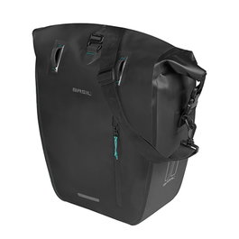 Basil Rivo L Bolsa Portaequipajes Trasero Impermeable 31L con Bandolera Reflectante