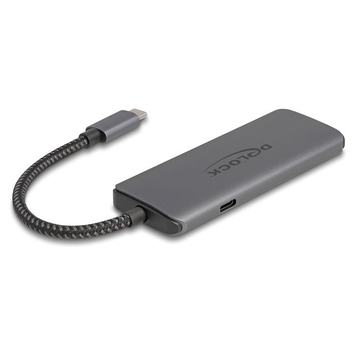 DeLOCK Estación de Acoplamiento Docking Station USB Type-C 8K, HDMI, USB, PD 3.0 100 W, 5 Gbit/s, 7680 x 4320 Pixeles, Plug and Play
