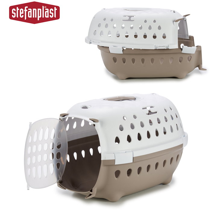 Stefanplast Transportin Plastico Chic Beige 50x34x34 cm (Set de 6)