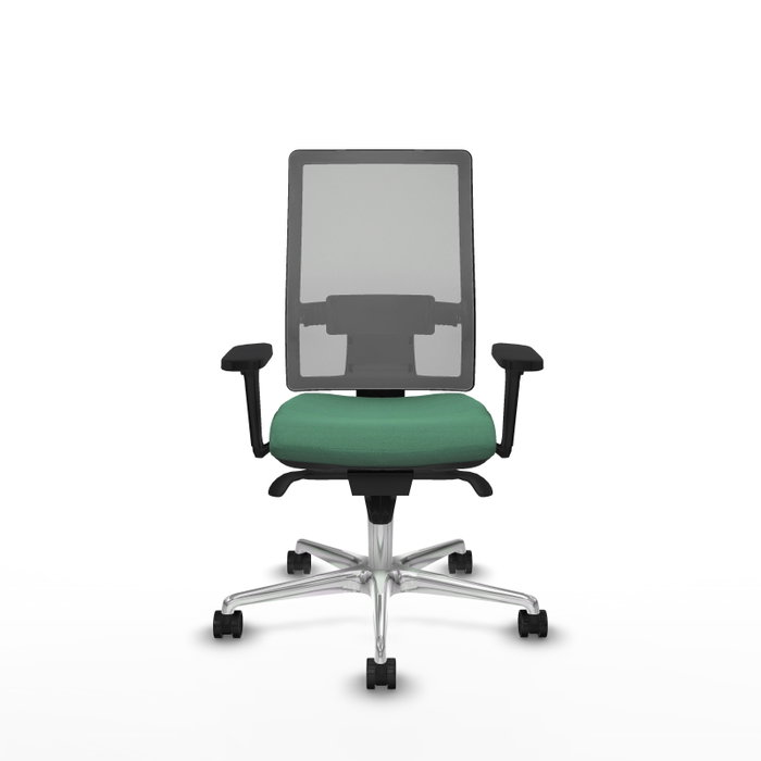 PIQUERAS Y CRESPO Silla de oficina Horna con Mecanismo Sincro, Verde esmeralda y Gris PIQUERAS Y CRESPO Silla de oficina Horna con Mecanismo Sincro, Verde esmeralda y Gris