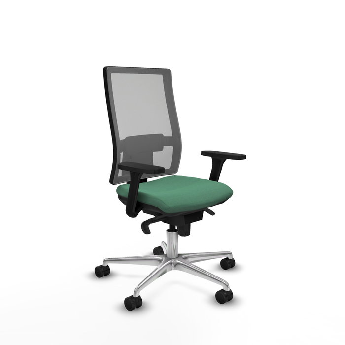 PIQUERAS Y CRESPO Silla de oficina Horna con Mecanismo Sincro, Verde esmeralda y Gris PIQUERAS Y CRESPO Silla de oficina Horna con Mecanismo Sincro, Verde esmeralda y Gris