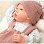 Muñecas Arias Muñeca Reborn Sandra Rosa con Manta de 40 cm